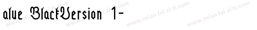 alue BlackVersion 1字体转换